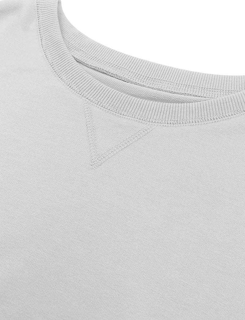 Bingerlily Womens Casual Long Sleeve Sweatshirt Crew Neck Cute Pullover Relaxed Fit Tops (White,XX-Large) - Image 5
